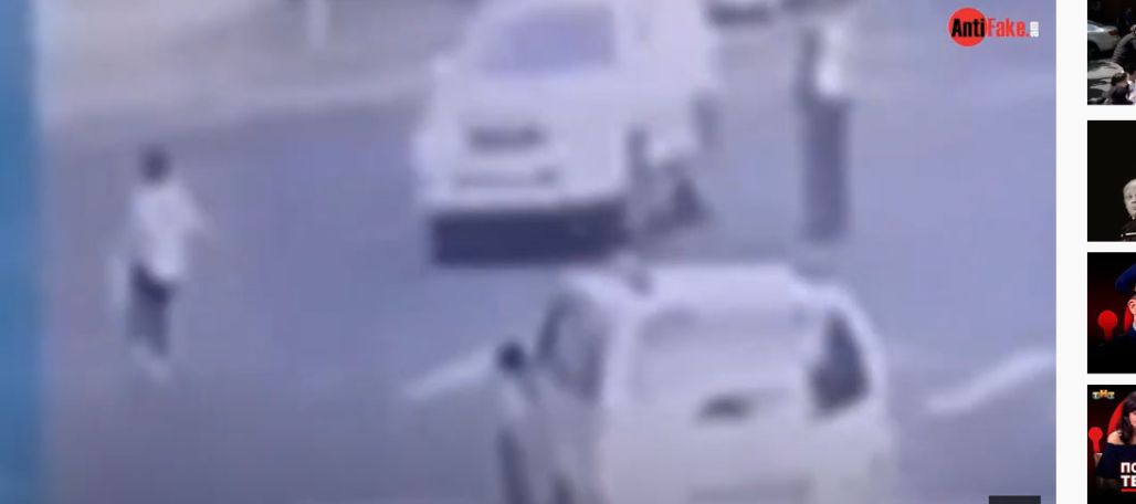 В Сеть попали кадры наезда автомобиля из кортежа Пашиняна