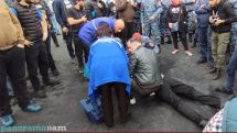 Բաղրամյան-Պռոշյան խաչմերուկում ոստիկանների գործողություններից տուժած քաղաքացին հետազոտվում է
