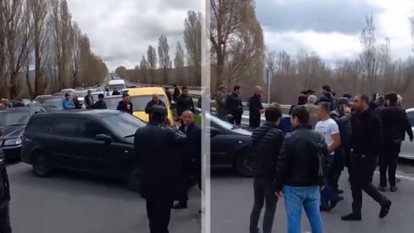 Anti-Pashinyan protesters block major highway in Armenia