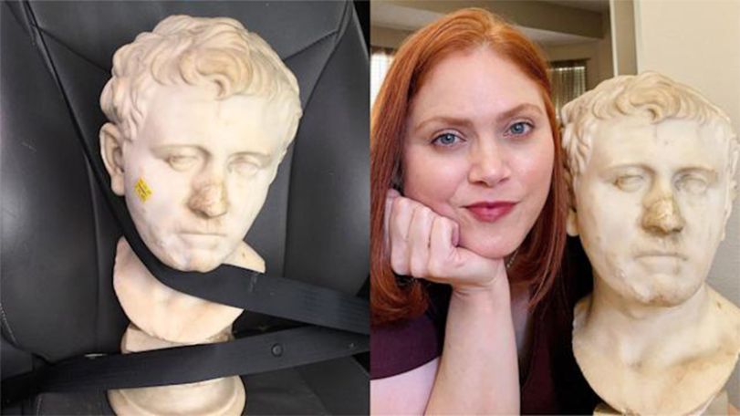 Ancient Roman general’s bust found in Texas thrift store for $34.99