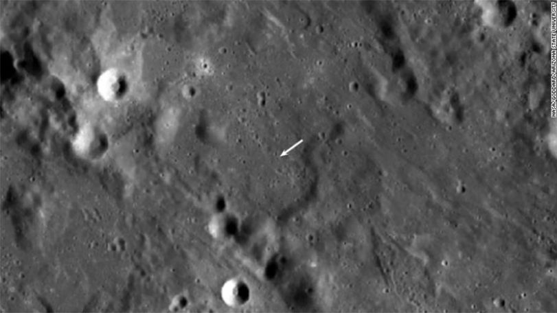 Mystery rocket crash creates new double crater on moon