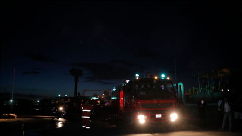 Пожар произошел в городе Раздан