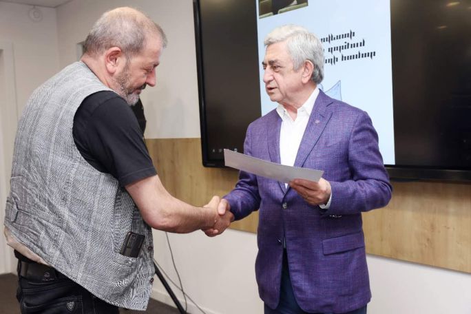 Serzh Sargsyan attends Haykyan award ceremony