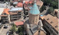 Խաչքարի բացում Թբիլիսիի Սուրբ Գևորգ եկեղեցու բակում