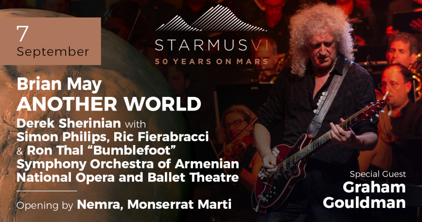 Brian May will visit Armenia for first time to rock at STARMUS VI festival