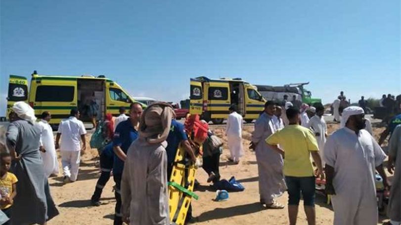 At least 17 killed in road accident in southern Egypt