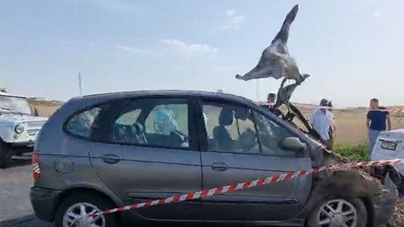В армянском селе Зовуни произошло ДТП с возгоранием