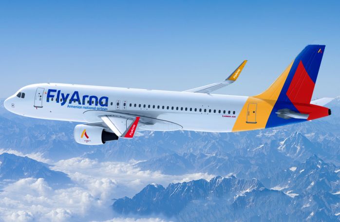 Авиакомпания Fly Arna начала выполнение рейсов по направлениям Ереван — Сочи—Ереван и Ереван — Москва — Ереван