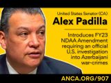 Senator Alex Padilla calls for investigation into Azerbaijani war crimes