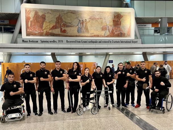 Armenian athletes off to Turkey for World Para-Armwrestling Championships