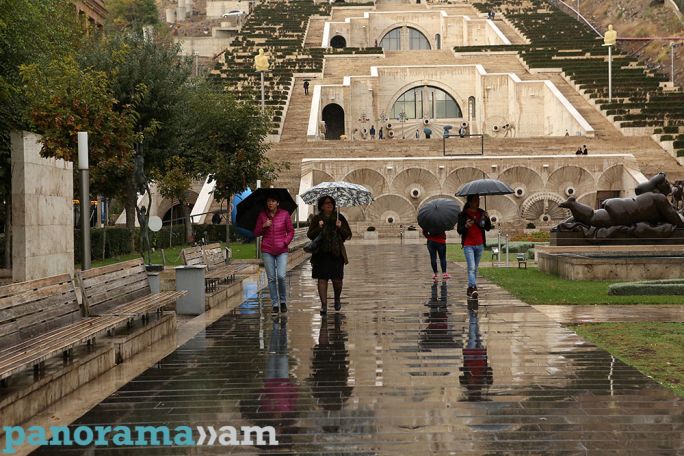 Завтра в Ереване ночью и вечером возможен кратковременный дождь