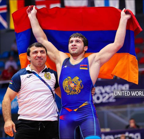 Wrestler Malkhas Amoyan dedicates World Championships win to Armenian, Yazidi peoples