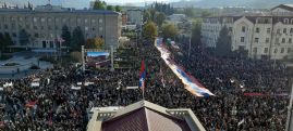 В митинге на площади Возрождения Степанакерта приняли участие около 40 000 граждан – НС Арцаха