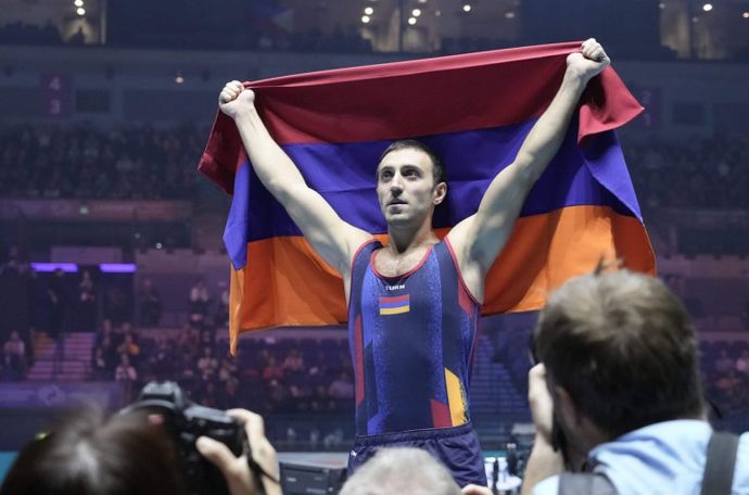 Armenian gymnast Artur Davtyan wins historic gold at World Championships