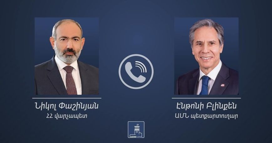Blinken says he urged Pashinyan to 'sustain momentum' on peace talks with Azerbaijan