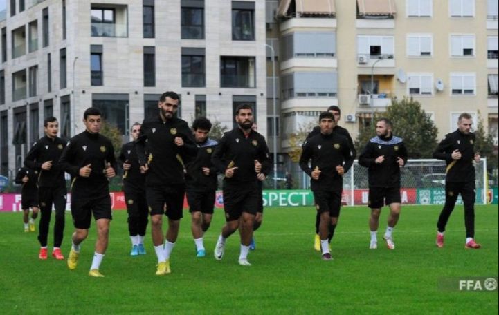 Armenian team preparing for Albania friendly