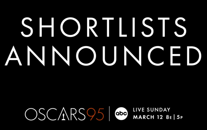 95th Oscars shortlists announced