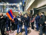 Greek Armenians protest Azerbaijani blockade of Artsakh