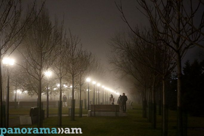 Туман продержится в Ереване и Араратской долине до 31 декабря