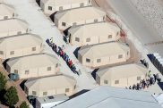 U.S. builds sprawling tent city outside El Paso for migrants