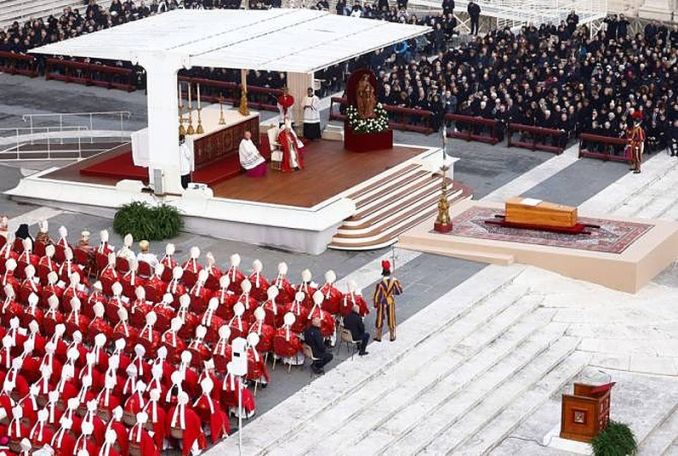 Pope Francis leads funeral for predecessor Benedict XVI