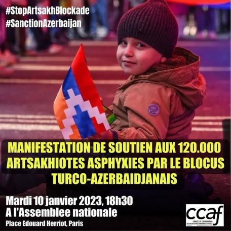 Protest in support of Artsakh to be held in France