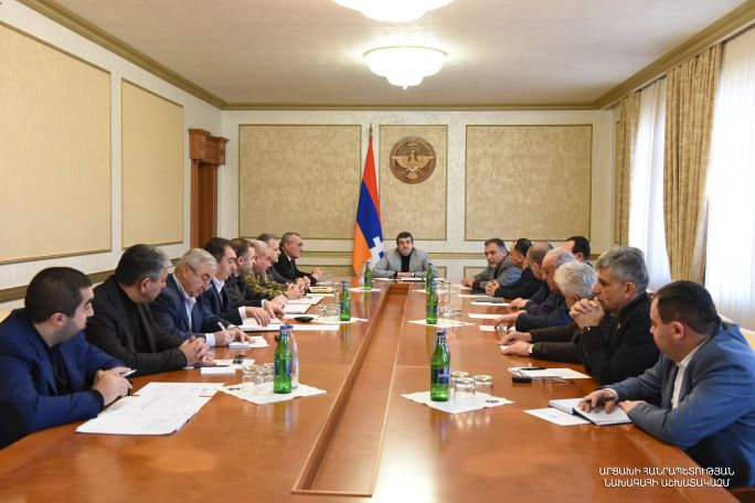 Президент Арцаха на заседании Совбеза: При посредничестве российской стороны были организованы контакты с азербайджанской стороной