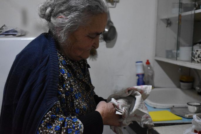 82-ամյա Ռոմելա Աղաջանյանը միայնակ է հաղթահարում շրջափակումը