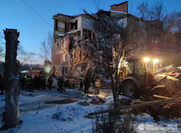 Взрыв в жилом доме в Ефремове Тульской области России: есть погибшие