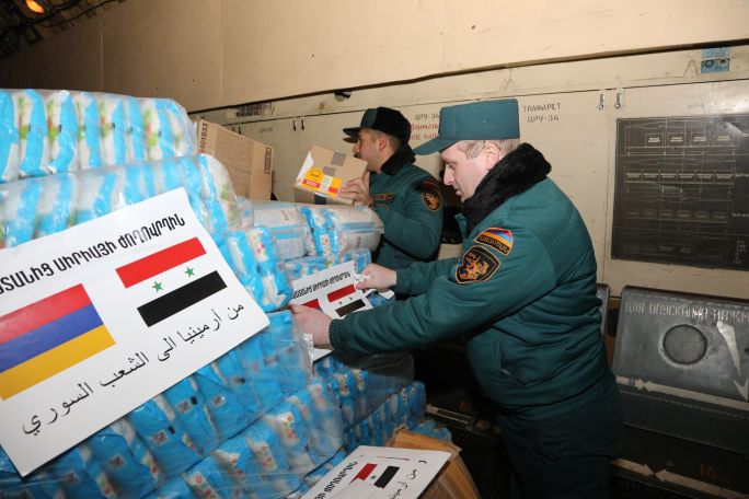Armenia sends second batch of quake-relief aid to Syria