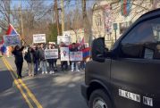 ARF activists block traffic to Azerbaijani Embassy in Washington