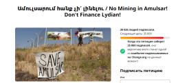 Over 30,000 people sign petition against Amulsar gold mine project