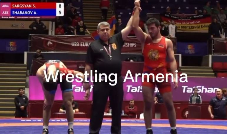 Ըմբշամարտի Մ23 ԵԱ․ Սերգեյ Սարգսյանը հաղթել է ադրբեջանցուն և դարձել բրոնզե մեդալակիր