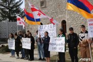 «Откройте дорогу жизни Арцаху». Акция в поддержку арцахских армян прошла в Джавахке