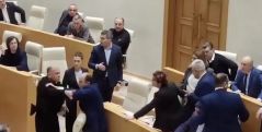 Депутаты парламента Грузии подрались: в ход пошли микрофоны