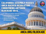 California Assembly passes resolution condemning Artsakh blockade