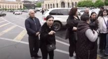Families of soldiers killed in barracks fire protest in Yerevan