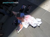 Protesters leave pig heads outside Armenian government