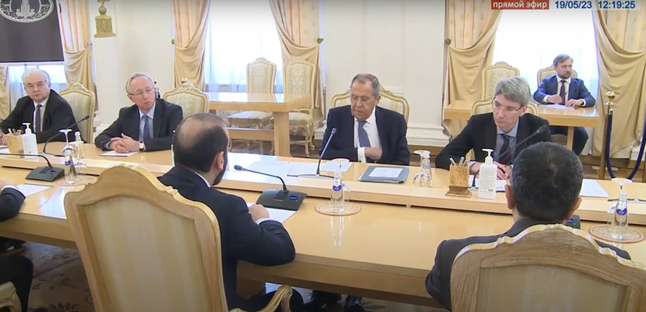Стартовала встреча Лаврова и Мирзояна в Москве