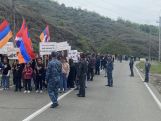 Artsakh people join rally in Armenian border village