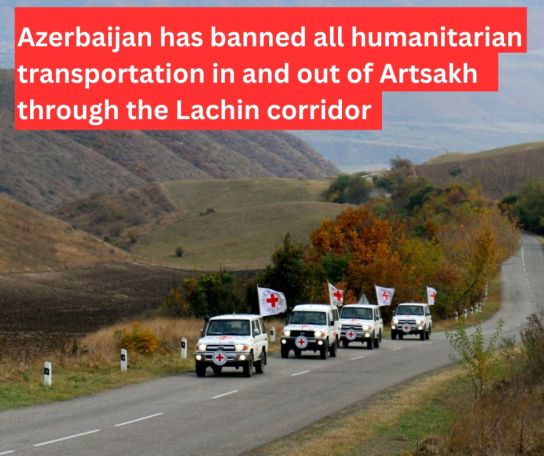 ЗПЧ: Азербайджан запретил все гуманитарные перевозки Арцаха по Лачинскому коридору