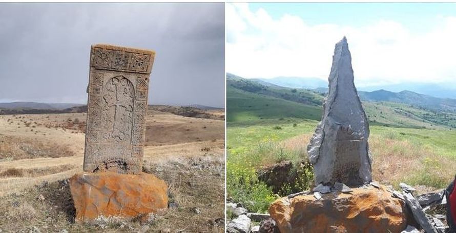 13-րդ դարի խաչքարը վնասվել է կայծակի հետևանքով