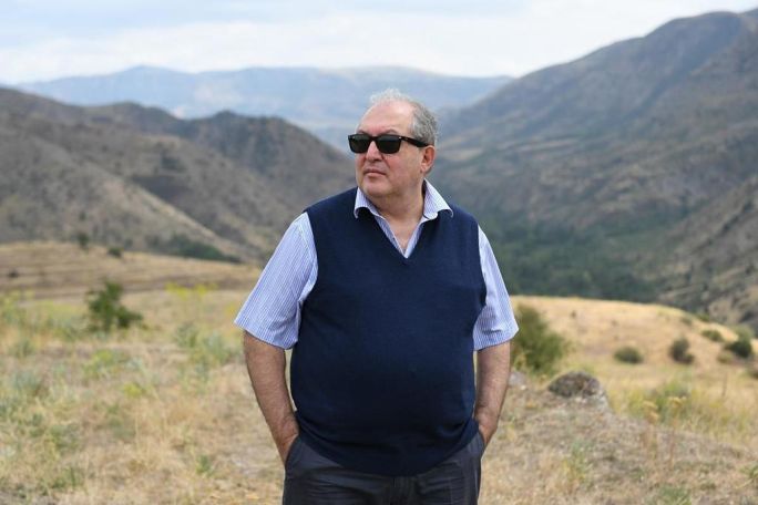 Former Armenian president celebrates 70th birthday