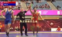 Young Armenian wrestler beats Turkish rival to win European gold