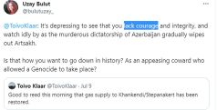 Turkish reporter accuses EU's Klaar of inaction as Azerbaijan 'wipes out' Artsakh