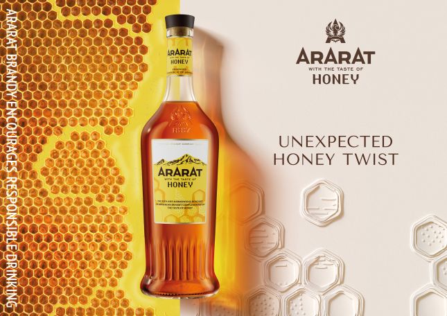 ARARAT Honey. Երևանի կոնյակի գործարանը ներկայացնում է իր համահոտային շարքի նոր խմիչքը