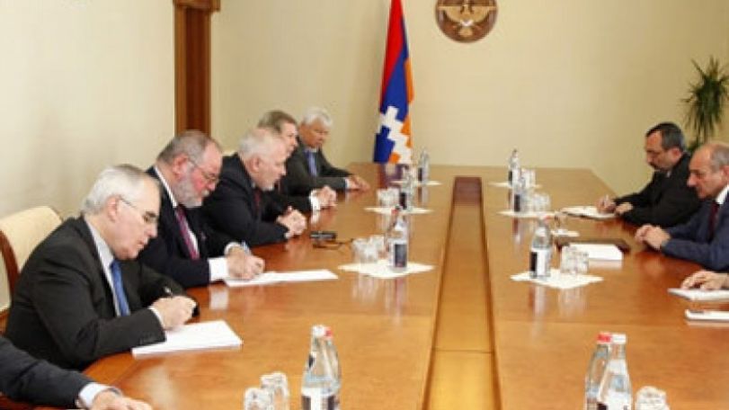 Karabakh President meets with OSCE Minsk Group Co-Chairs