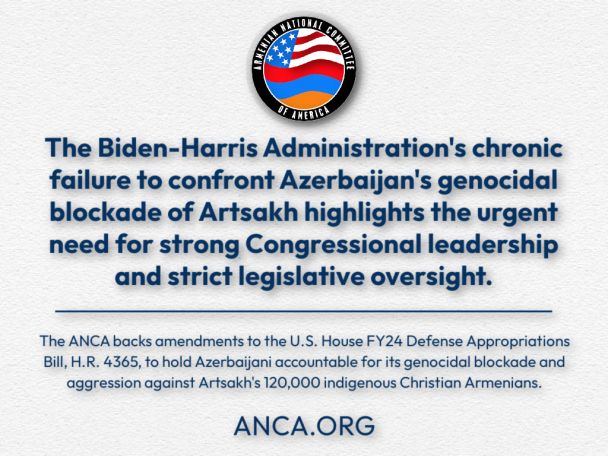 ANCA welcomes amendments banning U.S. military aid to Azerbaijan