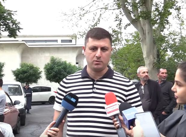 Arrest of fallen soldier's father sparks protest in Yerevan