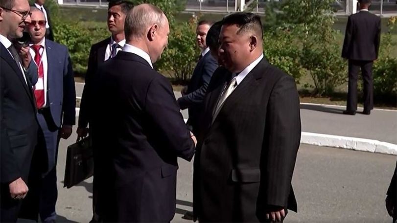 North Korea’s Kim meets Putin in Russia
